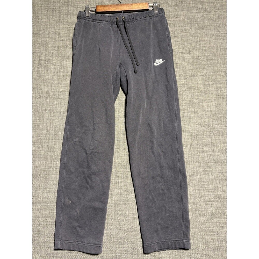 Nike Sportswear Club Fleece Pants Mens (S) Black Sweatpants Straight Joggers